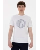 U.S. Polo Assn. Bisiklet Yaka Mavi Erkek T-Shirt GASTON