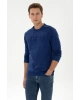 U.S.POLO Erkek Regular Fit Bisiklet Yaka İndigo Basic Sweatshirt