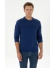 U.S.POLO Erkek Regular Fit Bisiklet Yaka İndigo Basic Sweatshirt
