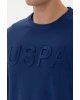 U.S.POLO Erkek Regular Fit Bisiklet Yaka İndigo Basic Sweatshirt