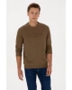 U.S. Polo Assn. Haki Erkek Klasik Regular Fit Sweatshirt