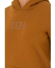 U.S. Polo Assn. Kapüşon Yaka Antrasit Melanj Kadın Sweatshırt GIZMO-SK023