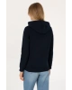 u.s.polo Kadın Lacivert Kapüşonlu Basic Sweatshirt