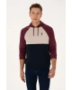 U.S.POLO Erkek Regular Fit Kapüşonlu Bordo Sweatshirt