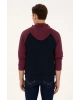 U.S.POLO Erkek Regular Fit Kapüşonlu Bordo Sweatshirt
