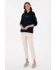 U.S. Polo Assn. Kadın Lacivert Basic Kapüşonlu Sweatshirt