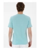 U.S. Polo Assn. Bisiklet Yaka Mavi Erkek T-Shirt GASTON