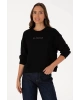 U.S. Polo Assn. Gatas Siyah Kadın Sweatshirt