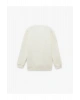 Uzun Kollu Bisiklet Yaka Dokulu İşlemeli Sweatshirt
