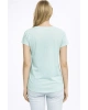V Yaka Cepli T-Shirt Mint