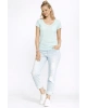 V Yaka Cepli T-Shirt Mint
