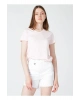 Fashion Friends V Yaka Pembe Kadın T-shirt