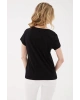 V Yaka T-shirt Siyah / Black