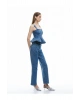 X Sima Tarkan - Pamuklu Düz Uzun Paça Normal Bel Jean Pantolon - Straight Fit Jean 5SAL4020
