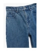X Sima Tarkan - Pamuklu Düz Uzun Paça Normal Bel Jean Pantolon - Straight Fit Jean 5SAL4020