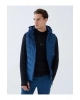 XSIDE ACTIVE Indigo Standart Kalıp Kapüşonlu Erkek Şişme Yelek