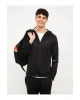 XSIDE ACTIVE Siyah Slim Fit Kapüşonlu Erkek Spor Hırka
