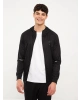 XSIDE ACTIVE Siyah Slim Fit Kapüşonlu Erkek Spor Hırka