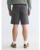 XSIDE Antrasit Regular Fit Gabardin Erkek Şort