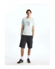 XSIDE Antrasit Slim Fit Erkek Kargo Şort