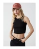 XSIDE Bisiklet Yaka Dokulu Kadın Crop