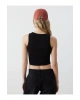 XSIDE Bisiklet Yaka Dokulu Kadın Crop