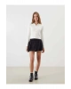 XSIDE Ekru Polo Yaka Kadın Triko Hırka