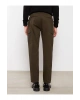XSIDE Haki Standart Kalıp Gabardin Erkek Kargo Pantolon