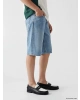 XSIDE Indigo Loose Fit Erkek Jean Şort