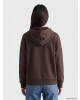 XSIDE Kahverengi Oversize Kadın Kalın Fermuarlı Sweatshirt