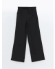XSIDE Siyah Beli Lastikli Loose Fit Kadın Pantolon