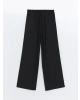 XSIDE Siyah Beli Lastikli Loose Fit Kadın Pantolon
