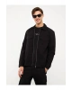 XSIDE Siyah Regular Fit Uzun Kollu Gabardin Erkek Gömlek Ceket
