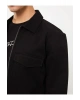 XSIDE Siyah Regular Fit Uzun Kollu Gabardin Erkek Gömlek Ceket