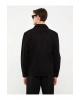 XSIDE Siyah Regular Fit Uzun Kollu Gabardin Erkek Gömlek Ceket