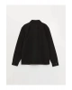 XSIDE Siyah Regular Fit Uzun Kollu Gabardin Erkek Gömlek Ceket