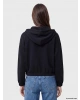 XSIDE Siyah Soft Touch Kadın Fermuarlı Sweatshirt