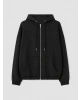 XSIDE Siyah Soft Touch Kadın Fermuarlı Sweatshirt