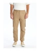 XSIDE Açık Haki Standart Kalıp Gabardin Erkek Kargo Pantolon
