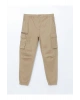 XSIDE Açık Haki Standart Kalıp Gabardin Erkek Kargo Pantolon