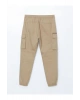 XSIDE Açık Haki Standart Kalıp Gabardin Erkek Kargo Pantolon