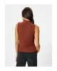 Yarım Fermuarlı Atlet Hafif Dik Yaka Slim Fit