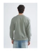 Yeşil Bisiklet Yaka Erkek Sweatshirt