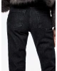 Yüksek Bel Dar Kalıp Düz Paça Pamuklu Jean Pantolon - Slim Straight Fit Jean