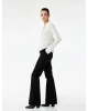 Yüksek Bel Dar Kalıp Pamuklu İspanyol Paça Jean Pantolon - Flare Jeans