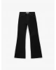 Yüksek Bel Dar Kalıp Pamuklu İspanyol Paça Jean Pantolon - Flare Jeans