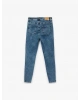 Yüksek Bel Düğmeli Cepli Dar Paça Skinny Jean Pantolon - Skinny Jeans