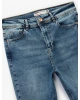 Yüksek Bel Düğmeli Cepli Dar Paça Skinny Jean Pantolon - Skinny Jeans