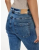 Yüksek Bel Düğmeli Cepli Dar Paça Skinny Jean Pantolon - Skinny Jeans