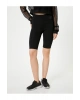 Yüksek Bel Geometrik Baskılı Slim Fit Kısa Spor Tayt Interlok